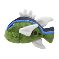 Pokemon knuffel Basculin Blue Stripe 14cm (lang), Officiële Pokemon center Pokemon fit / sitting cutie 